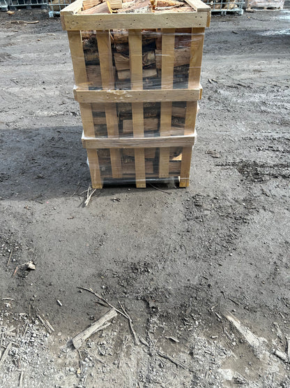 Hand Stacked Pallet of Kiln Dried Birch, Equal to 2 Ton bags